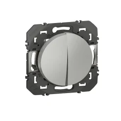Va-et-vient et Poussoir Legrand Dooxie aluminium