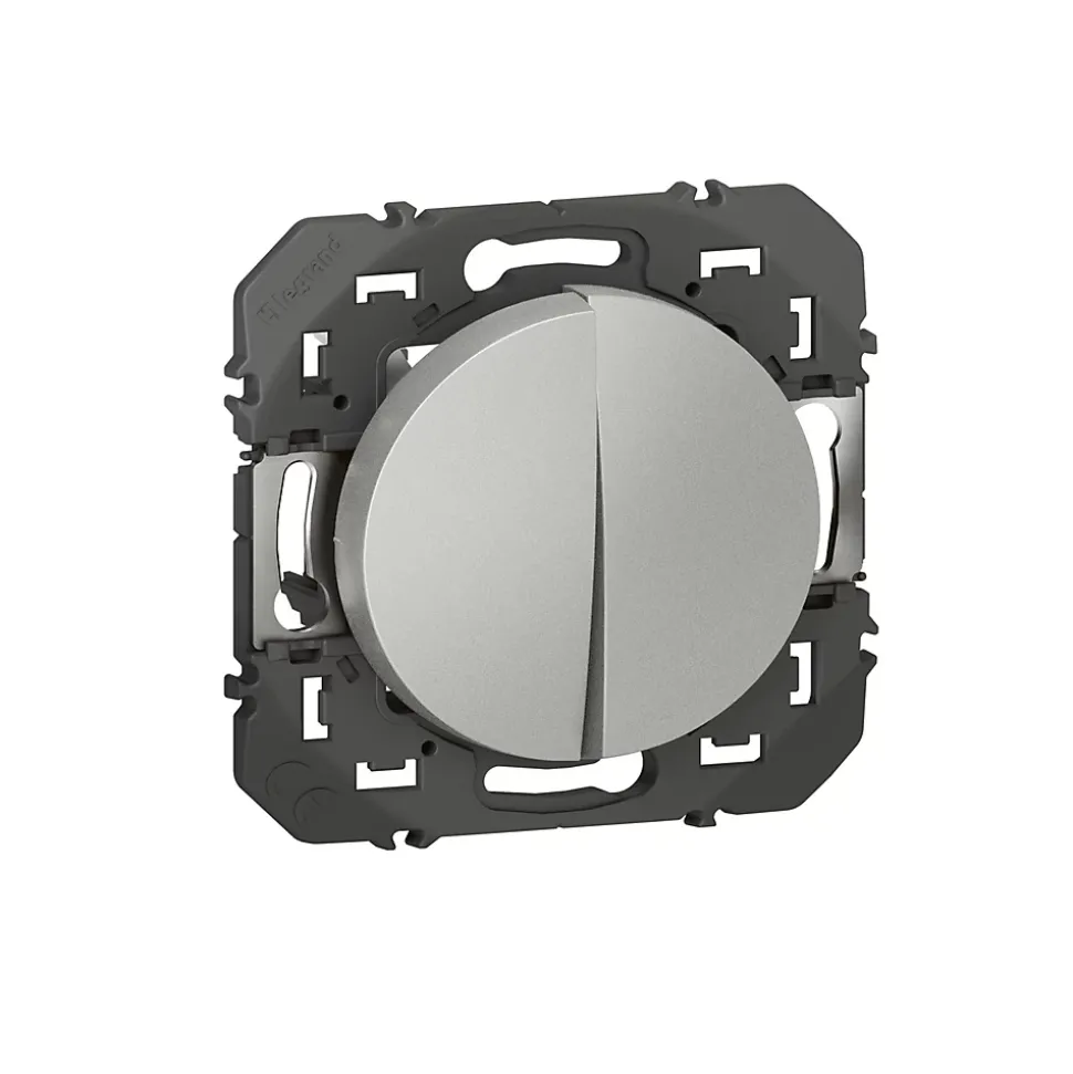 Va-et-vient et Poussoir Legrand Dooxie aluminium