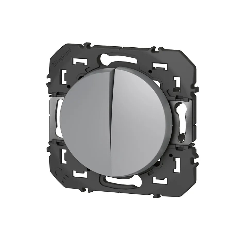 Va-et-vient et Poussoir Legrand Dooxie aluminium