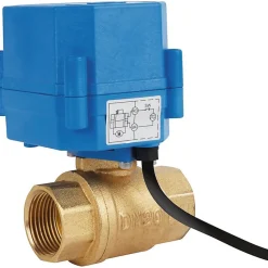 Vanne à boisseau électrique laiton Lyva 2 Sectoriel - DN 1' - 24 V ca/cc