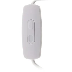 Variateur pour LED de 1 à 50 W précablé avec fiche 6A coloris blanc