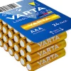Varta LONGLIFE AAA Piles Alcalines - Pack de 24 Piles LR3 (AAA) 1200 mAh 1.5 V