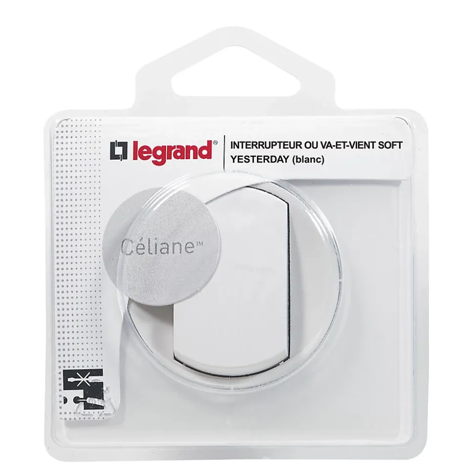 Va&vient 10 A Legrand Céliane blanc 2300W