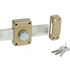 Verrou à bouton Alpha doré 45 x 160 mm