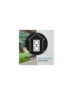 Verrou à bouton Transit 2 pour porte d'entrée, cylindre 40mm, 4 clés, époxy anthracite - THIRARD