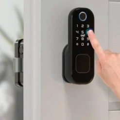 Verrou connecté biométrique locky-3 à empreinte digitale, code, badge et bluetooth