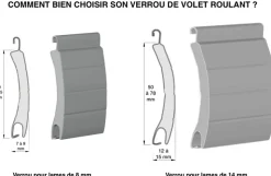 VERROU DE SECURITE A 3 MAILLONS (LAME 14)