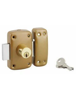 Verrou 9014 à double entrée, cylindre diamètre 23 x 45 mm, 3 clés - SP