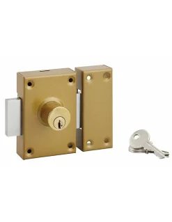Verrou à double entrée, cylindre diamètre 25 x 40 mm, 3 clés - SP