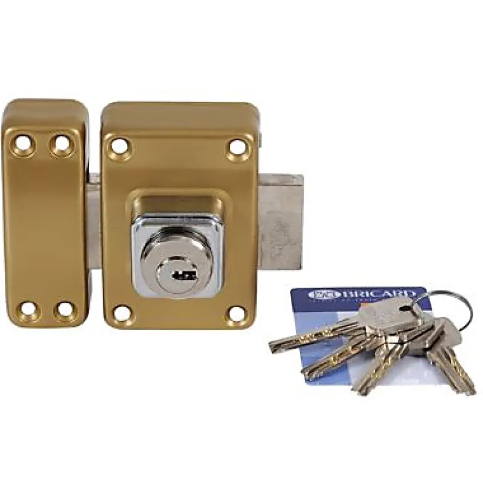 Verrou double entrée ø26 mm L. 45mm Bricard