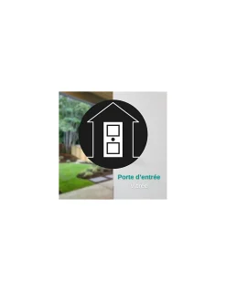 Verrou double entrée Transit 2 pour porte d'entrée, cylindre 40mm, 4 clés, époxy or - THIRARD