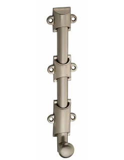 Verrou à plaquer pour fenêtre, à coulisse, 200mm, nickel satin - THIRARD