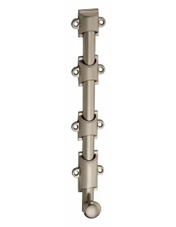 Verrou à plaquer pour fenêtre, à coulisse, 250mm, nickel satin - THIRARD