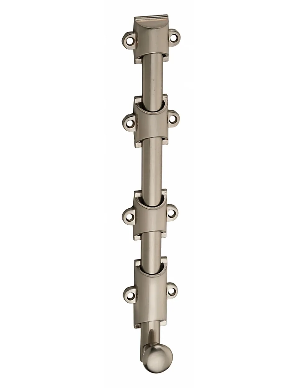 Verrou à plaquer pour fenêtre, à coulisse, 250mm, nickel satin - THIRARD
