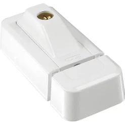 Verrou pour fenêtre Abus blanc avec cales pour fixation de la gâche inclus