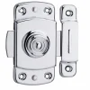 Verrou pour porte d'ameublement, 40mm, laiton chromé - THIRARD