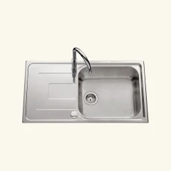 Vidage automatique 1 bac CUIPD093 pour évier inox - Siphon gain de place