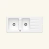 Vidage automatique 2 bacs CUIPD243 pour évier Villeroy & Boch ARCHITECTURA - Siphon gain de place