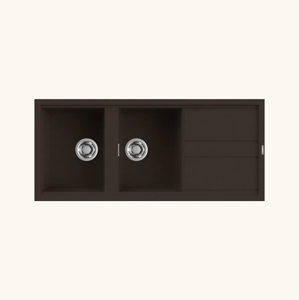 Vidage automatique 2 bacs CUIPD234 gamme Best en Keratek - Siphon gain de place