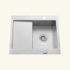 Vidage automatique gain de place 1 bac CUIPD033 pour évier inox - Siphon gain de place