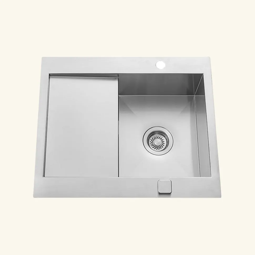 Vidage automatique gain de place 1 bac CUIPD033 pour évier inox - Siphon gain de place