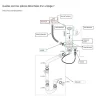 Vidage 1 bac CUIPD661-A pour évier inox NINO 1 bac 100 cm - Siphon gain de place