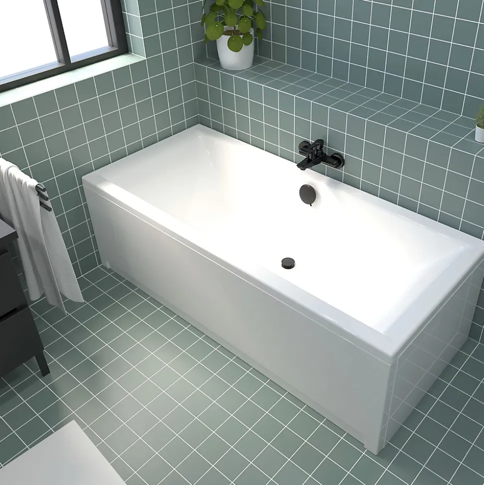 Vidage de baignoire automatique à câble sortie orientable à 360° Valentin finition blanche