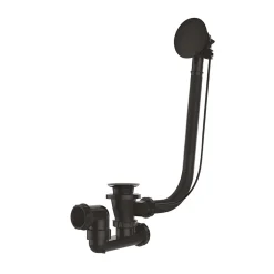 Vidage de baignoire automatique à câble sortie orientable à 360° Valentin finition blanche