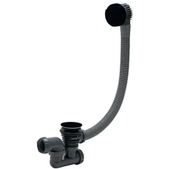 Vidage de baignoire à câble WIRQUIN noir