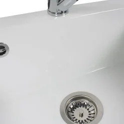Vidage manuel 1 bac CUIPD123 pour évier céramique CISTERNA et FELIX - Siphon gain de place