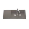 Vidage manuel 2 bacs CUIPD129 - Siphon gain de place
