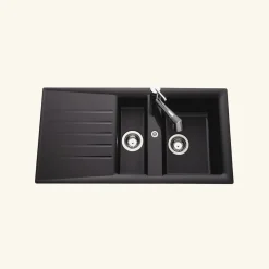 Vidage manuel 2 bacs CUIPD129 - Siphon gain de place