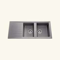 Vidage manuel 2 bacs CUIPD129 - Siphon gain de place