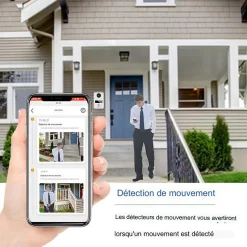 Vidéophone connecté wifi avec 4 écrans pour maison à plusieurs niveaux