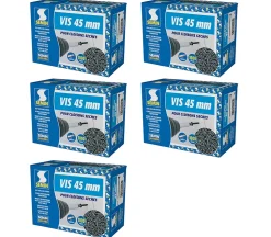 Vis Auto Perceuse 25 mm Semin - Fixation des Plaques de Plâtre sur l'Ossature - Intérieur - Boîte de 1000 Pièces (Lot de 2000)