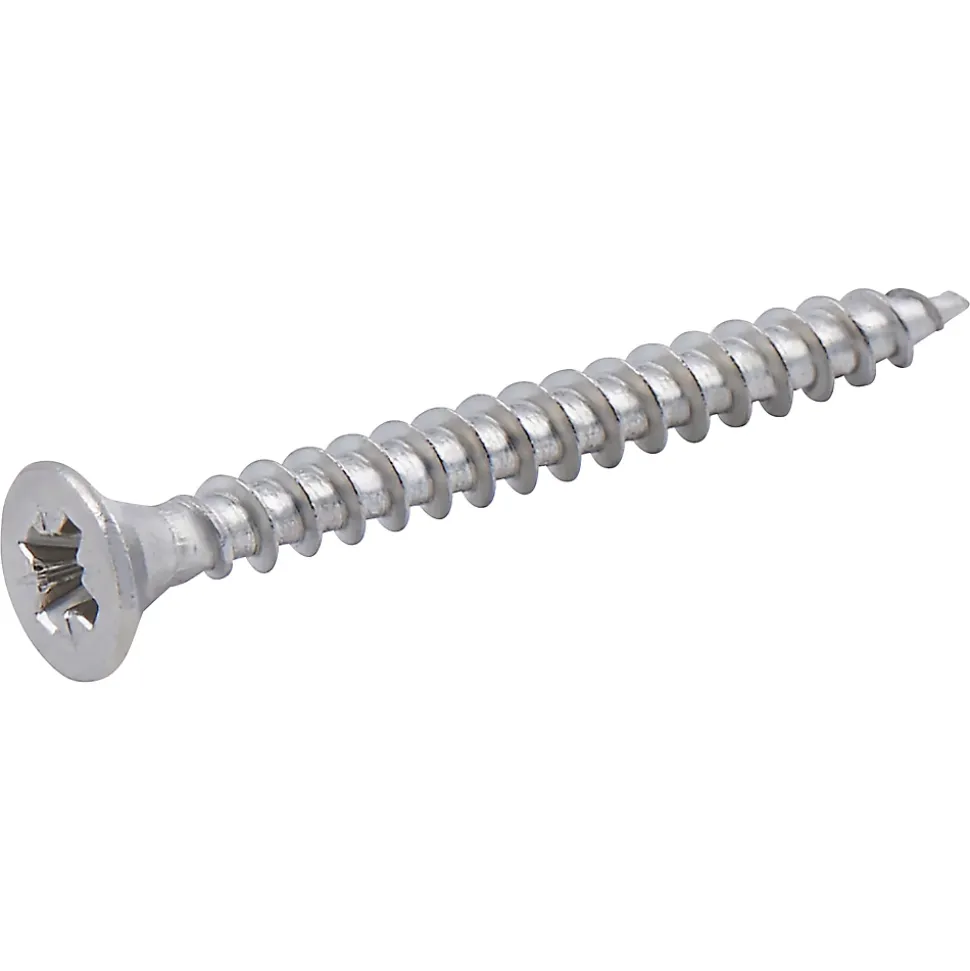 Vis à bois en acier inoxydable A2 pozidriv 4x40 mm - 500 pièces
