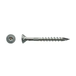 200 Vis Bois FX5 Tête Fraisée Torx F/Partiel 5 x 90 mm - Zingué blanc - D-Work
