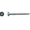 500 Vis Bois TK3 Tête Fraisée Crantée Torx F/Partiel 3.5 x 45 mm - Zingué blanc - D-Work