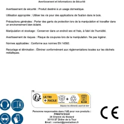 500 Vis Bois TK3 Tête Fraisée Crantée Torx F/Partiel 3.5 x 45 mm - Zingué blanc - D-Work
