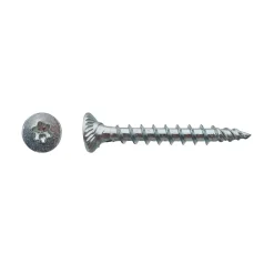 500 Vis Bois TK3 Tête Fraisée Crantée Torx F/Total 3 x 30 mm - Zingué blanc - D-Work