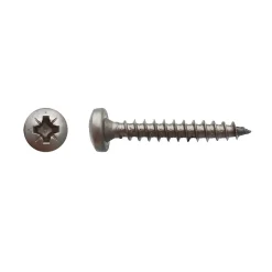 200 Vis Bois Tête Cylindrique Pozidriv 4.5 x 20 mm - Inox A2 - D-Work
