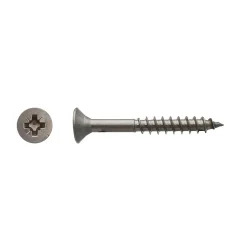 200 Vis Bois Tête Fraisée Pozidriv F/Partiel 3.5 x 35 mm - Inox A4 - D-Work