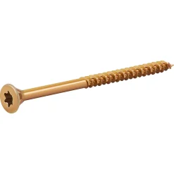 Vis à bois Turbodrive Premium torx zinguée jaune 5x80 mm - 100 pièces