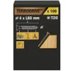 Vis à bois Turbodrive Premium torx zinguée jaune 4x60 mm - 100 pièces