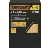 Vis à bois Turbodrive Premium torx zinguée jaune 5x50 mm - 100 pièces