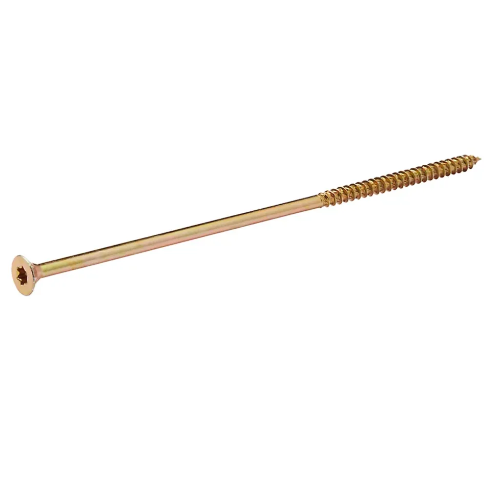 Vis à bois Turbodrive Premium torx zinguée jaune 6x180 mm - 100 pièces