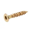 Vis à bois Turbodrive Premium torx zinguée jaune 4x25 mm - 100 pièces