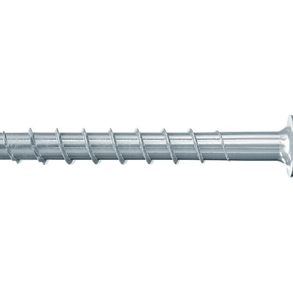 Vis béton - Fischer - Tête cylindrique - Acier électrozingué - 6 x 40/5 - Boîte de 100