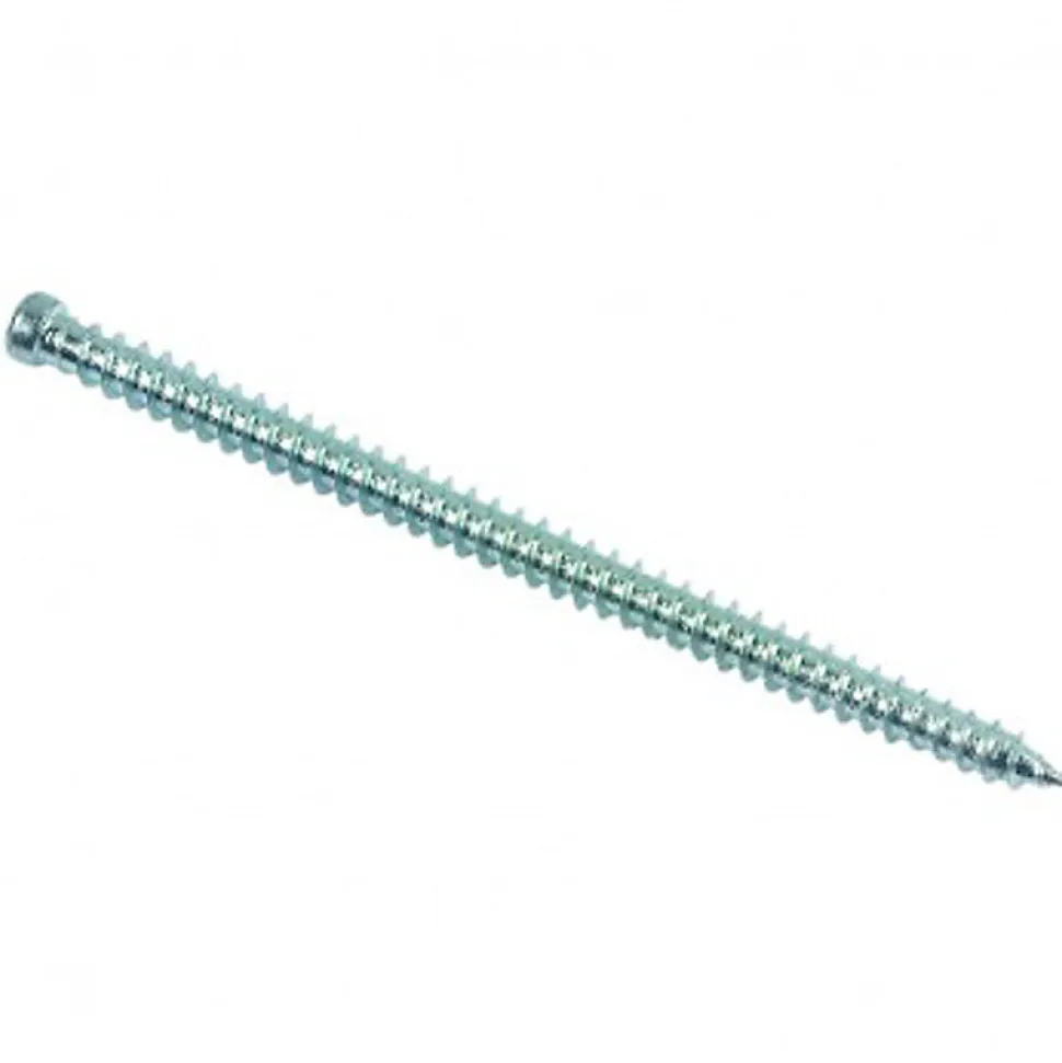 Vis béton pour fixation de châssis tête fraisée Torx T30 Zingué - 7,5 x 102 mm- Vendu par 100