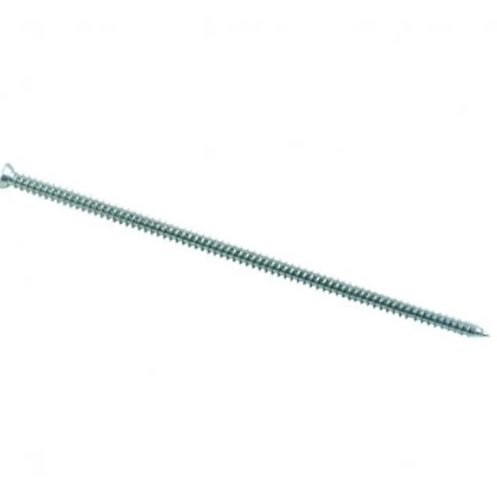 Vis béton pour fixation de châssis tête fraisée Torx T30 Zingué - 7,5 x 202 mm- Vendu par 100